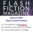 The Golden Boy (First Place Winner / Flash Fiction Magazine Contest)